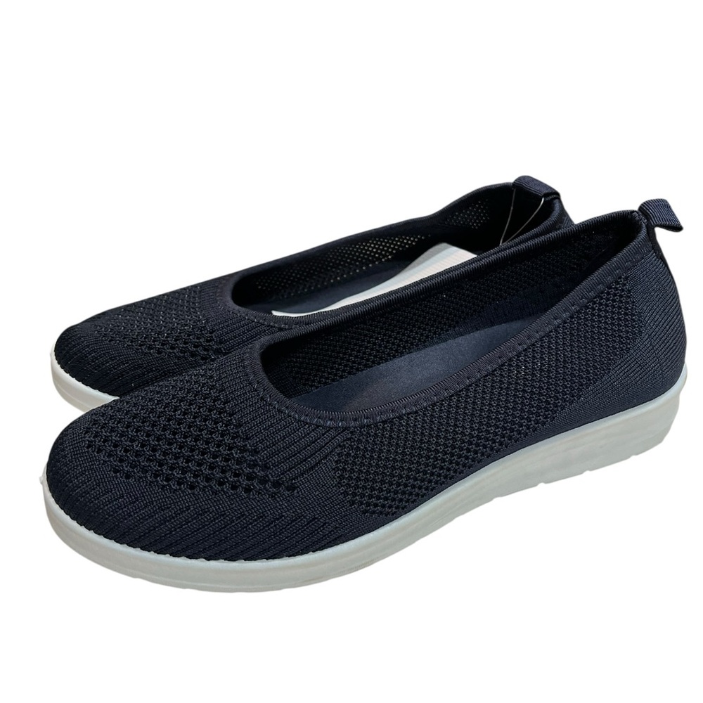 NWT Musshoe Navy Blue Mesh Flats - Size 8
